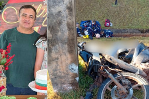 Alexandre Amaral dos Santos, de 54 anos, morreu após colisão contra poste em Araguaína
