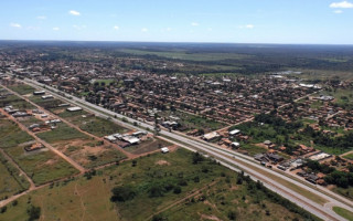 Vista aérea de Guaraí, região central do Tocantins.