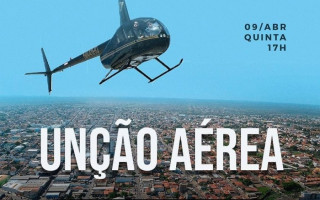 Imagem divulgada para anunciar a unção área 