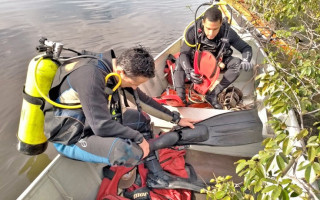 Mergulhadores do Corpo de Bombeiros Militar atuaram na busca e resgate do servidor público do Distrito Federal -