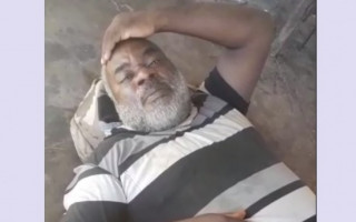 Dias antes de faceler, uma pessoa gravou o homem passando mal e chamou o Samu. 