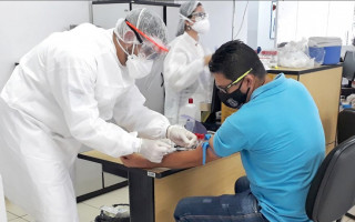 Servidores do É Pra Já de Araguaína foram submetidos a exames para detecção da Covid-19.