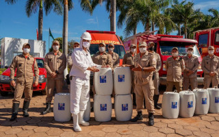 A doação dos 2.500 litros de hipoclorito vai beneficiar diversas cidades do Tocantins.