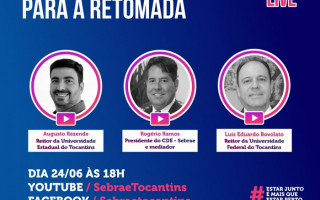 A live abordará as estratégias do ensino superior no Tocantins. 