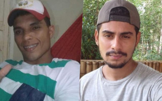 À esq., Marcelo Rodrigues dos Santos, de 26 anos e à direita, Ayllon Richielly Duarte, 27 anos. 