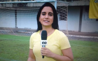 Repórter Lívia Campos foi hostilizada no Estádio Mirandão em Araguaína.