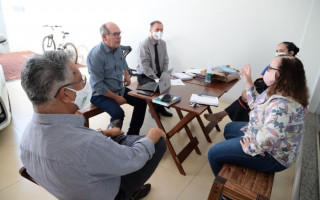 Dimas recebeu a reitoria pro tempore da Universidade Federal do Norte do Tocantins (UFNT), nessa quinta-feira, 30.