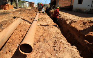 Obras da BRK estão em andamento nos setores Ana Maria, Morada do Sol, Tocantins e Jardim Vitória.