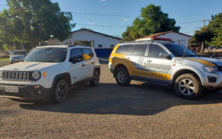 Veículo clonado apreendido por equipe do BPMRED durante fiscalização em Palmas.