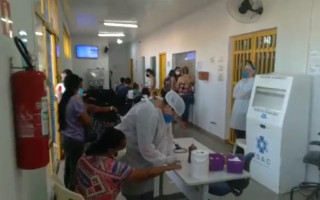 Anexo da UPA do Araguaína Sul estava lotado de pacientes. 