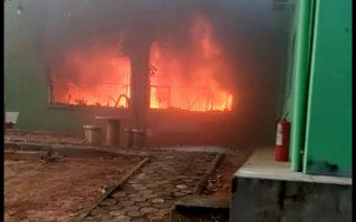 Incêndio no campus do IFTO de Araguaína. 