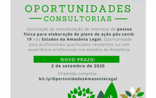 Inscrições foram prorrogadas pelo Programa das Nações Unidas para o Desenvolvimento (PNUD).