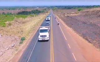 Trecho da TO-222, entre Araguaína e Novo Horizonte 
