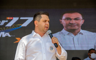 Tiago Dimas durante convenção que confirmou candidatura de Wagner Rodrigues