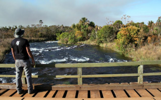 Rio Formoso, no Parque Nacional das Emas, em Goiás