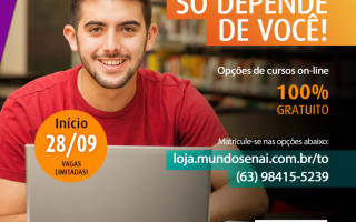 Para todos os cursos é necessário ter acesso à internet 