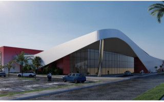 Projeto arquitetônico do Shopping Lago Center.