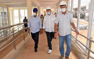 Governador visita obra do HGG em Gurupi.
