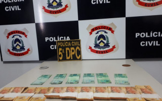 Em Palmas, homem suspeito de repassar moeda falsa é detido pela Polícia Civil.