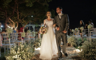 Casal Luanna Paz e Marcos Borges, após três anos de união estável, realizou o sonho de casar.