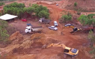 Garimpo ilegal foi localizado próximo de Natividade.