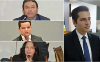 Deputados de Araguaína: Elenil, Jorge, Valderez e Olyntho