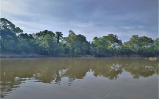 Rio Santa Tereza, em Peixe, onde Wabio Teles se afogou no domingo