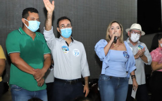Deputada Luana Ribeiro (PSDB) reforçou apoio ao candidato a prefeito de Araguaína Wagner Rodrigues (Solidariedade).