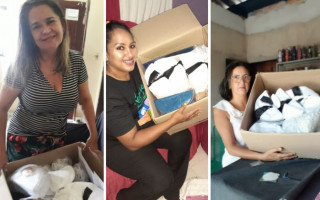 Maria Ivanilde, Celia Fonseca e Sônia Maria são artesãs e costureiras de Araguaína, no norte do Tocantins.