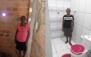 Antes e depois da reforma feita por meio do projeto em parceria com a BRK.
