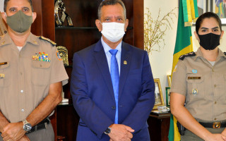 Militares foram recebidos pelo Governador em exercício, Antônio Andrade.