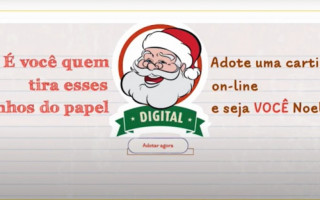 Este ano, a adoção das cartinhas será digital.