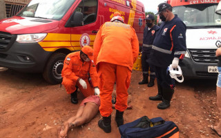 Vítima foi socorrida e encaminhada ao Hospital Regional de Araguaína.