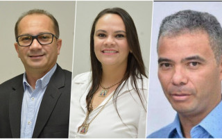 À esq.José da Guia, Fernanda Ribeiro e José Miguel Filho