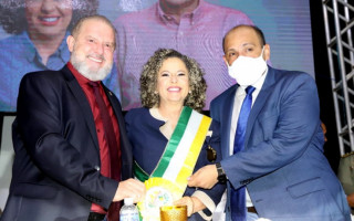 Governador Mauro Carlesse prestigiou a posse da prefeita Josi Nunes