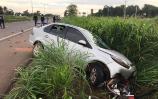 Acidente aconteceu no perímetro urbano da BR-153, perto da Vila Couto.