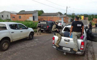 Policiais várias unidades participaram da operação contra o tráfico em Araguaína
