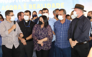 O gestor operacional da Fix Urbanismo, Nahylton Alen, participou da cerimônia de assinatura da Ordem de Serviço para construção do HGA.