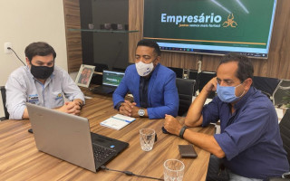 Presidente da Acipa, Joseph Madeira, e dirigentes da entidade