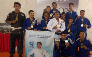 Atletas conquistaram 12 medalhas na I Copa Mestre José Adilson de Jiu-Jitsu no Pará.