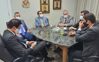 Vice-governador do Tocantins, Wanderlei Barbosa, esteve reunido com o presidente da AL, Antônio Andrade
