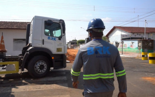 Obras de saneamento estão sendo executadas em Gurupi.
