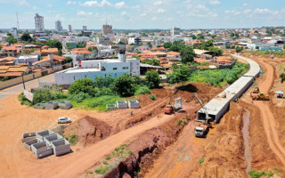 O 1º trecho da Via Norte chegou aos 50% de obra concluída e deve ficar pronto ainda neste ano.