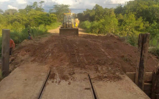Ponte sobre o Córrego Capim Boi, na TO-296 será um dos pontos beneficiados.