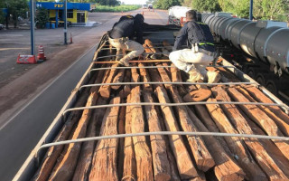 Madeira apreendida seria entregue na cidade de Anápolis, em Goiás.