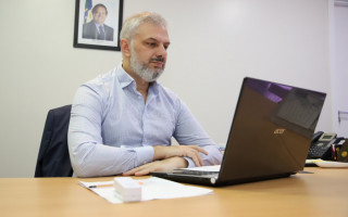 Presidente do Conselho e Secretário de Parcerias e Investimentos, Claudinei Quaresemin.