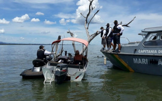 O Naturatins, a CFAT e o BPMA - TO realizaram uma ronda ostensiva no Lago da UHE do Lajeado