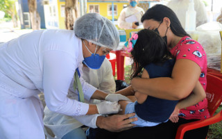 Crianças de 6 meses a 6 anos de idade, gestantes e puérperas estão nos grupos prioritários da primeira etapa da vacinação