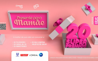 Sorteio do Dia das Mães será realizado no dia 10 de maio.
