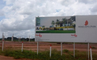 Local onde iniciou a construção do Araguaína Park Shopping.